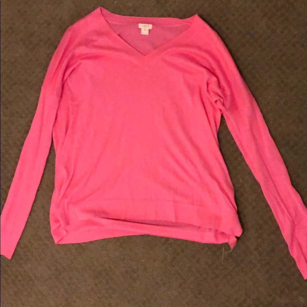 Beautiful pink J-Crew sweater
